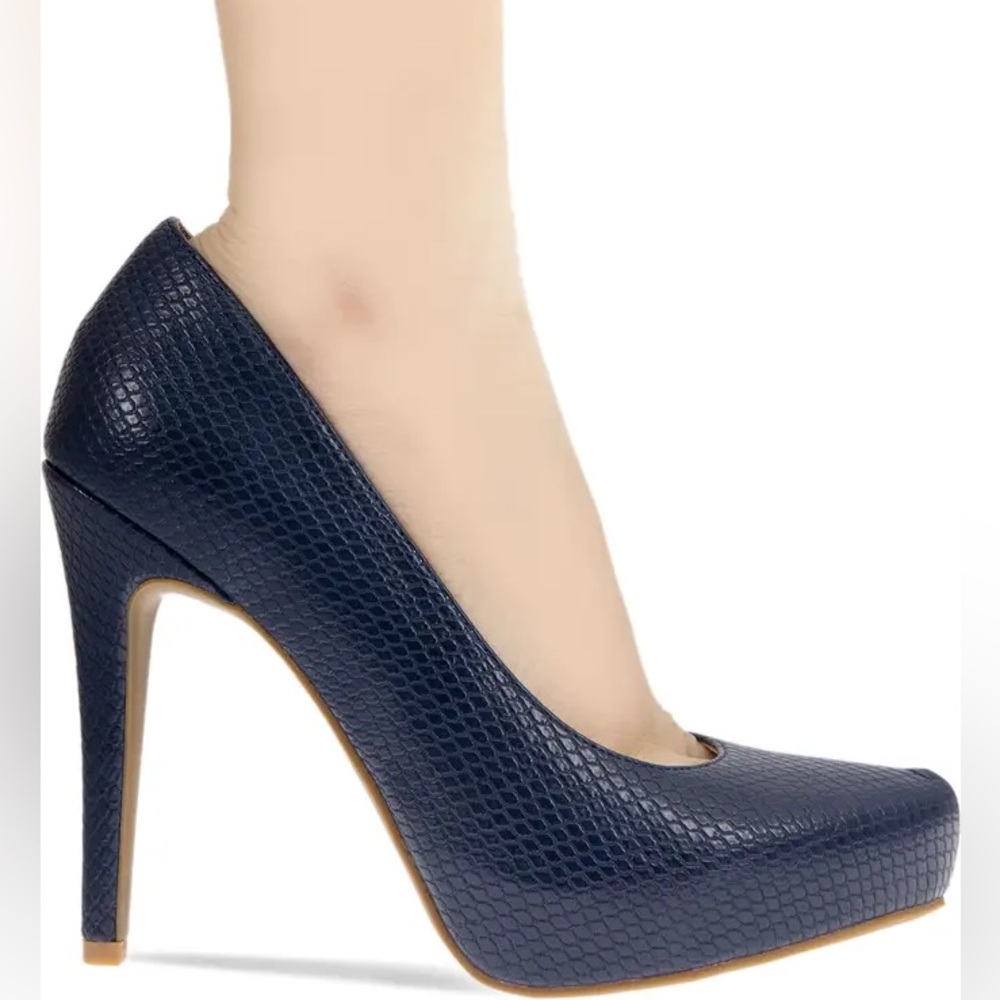 Classic Navy High Heel Pumps - Women's Dress Shoes